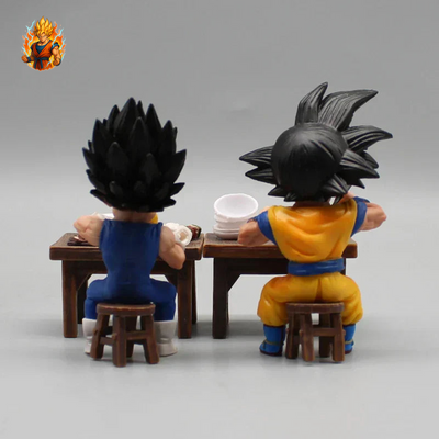 Figurines Goku & Vegeta de restaurant