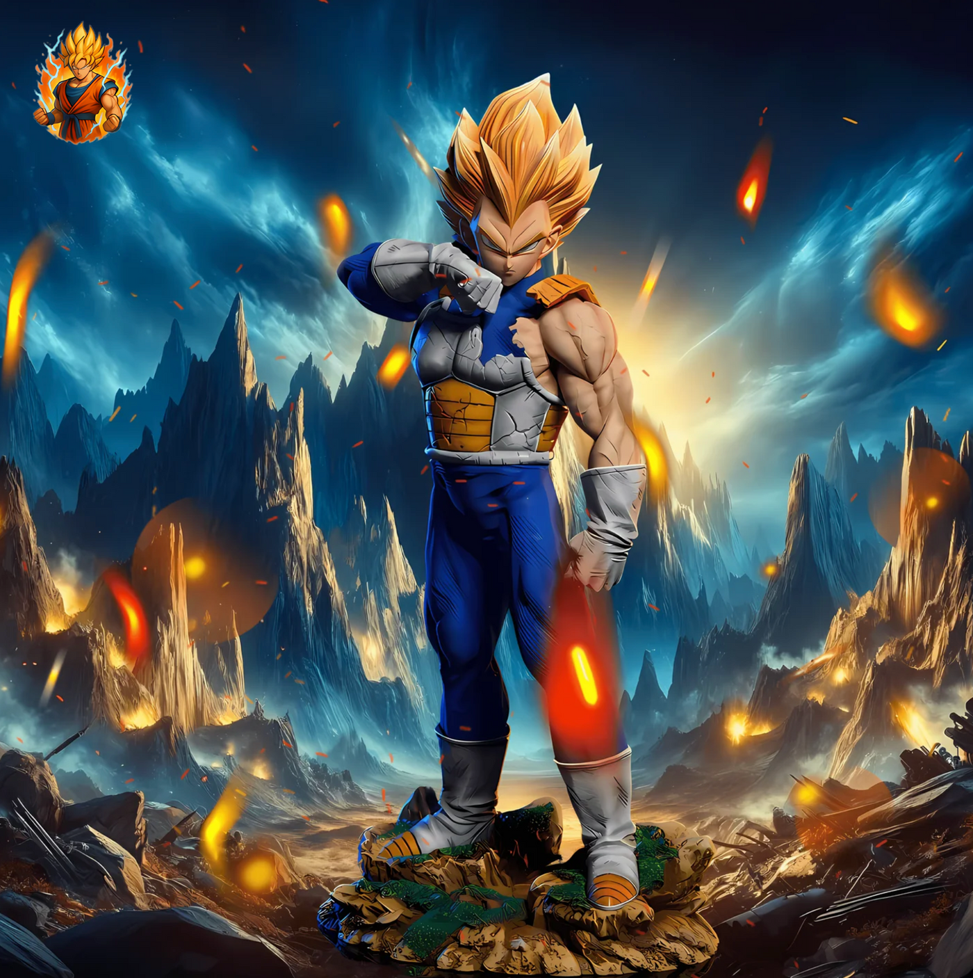 DBZ Vegeta Figure de détermination