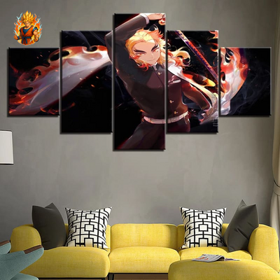 Tableau de Kyojuro Rengoku - Demon Slayer