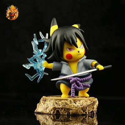 figurine Pokémon Pikachu Sasuke Uchiha