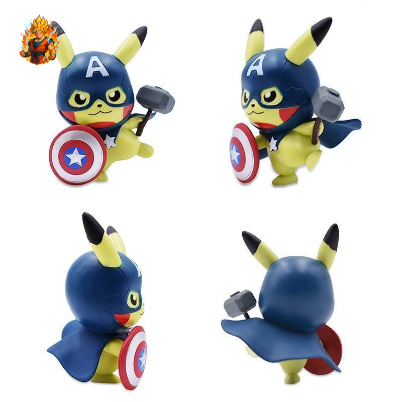 figurine Pokemon - Pikachu Captain America