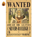 Poster Wanted Wanted Silver Rayleigh — One Piece