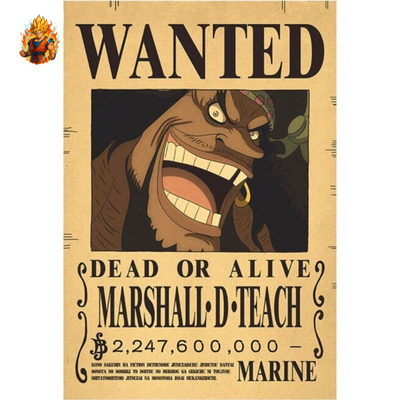 Affiche Recherché Barbe Noire - One Piece-Ma boutique