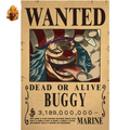 Poster Wanted Wanted Baggy Yonko — One Piece