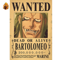 Poster Wanted Bartolomeo 70cm — One Piece
