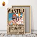 Poster Wanted Portgas D Ace — One Piece