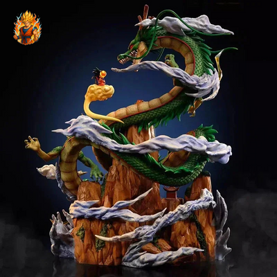 Figurine Shenron et Goku montagne - Dragon Ball Z