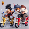 Figurine goku et Tortue Géniale en Moto — Dragon Ball Z