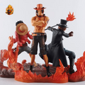 One Piece Luffy &amp; Ace &amp; Sabo Figur (14-17cm)