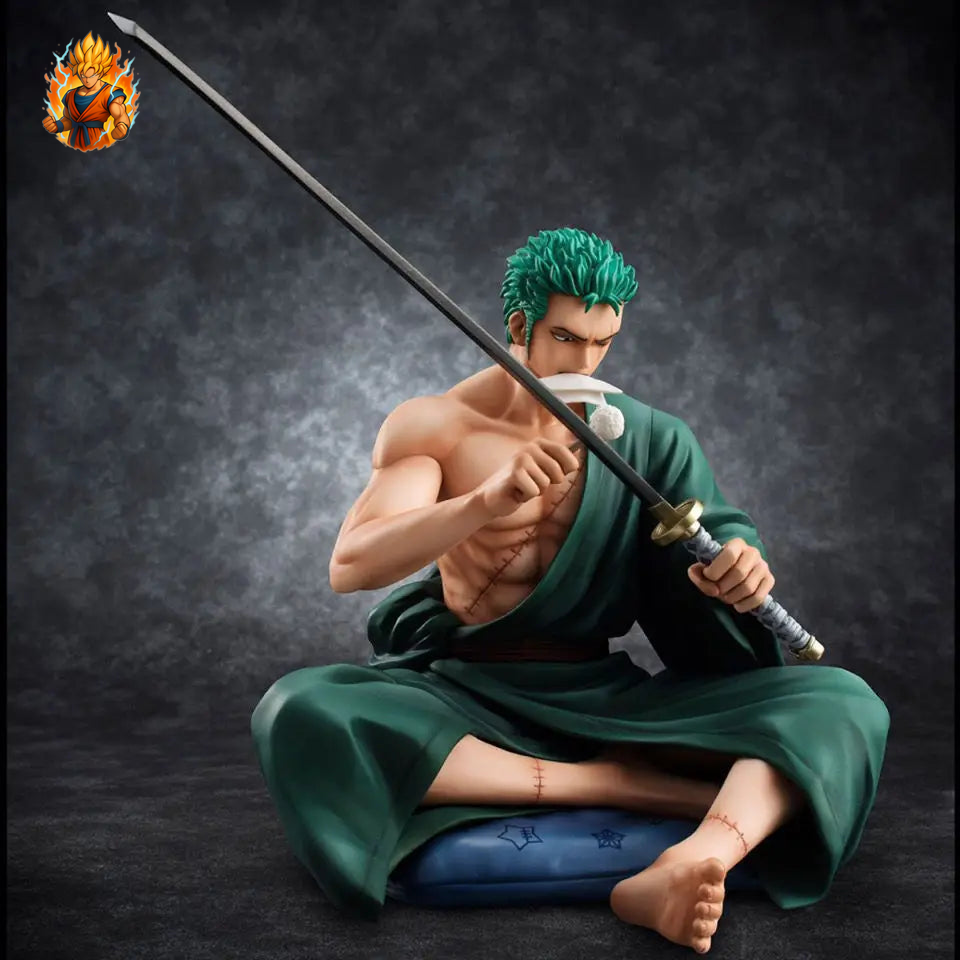 Figurine One Piece Zoro affûtage d'épée