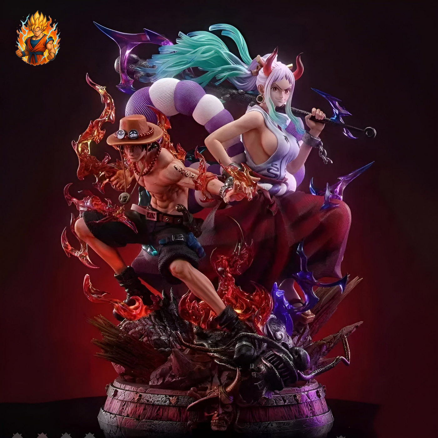 Figurine One Piece Ace & Yamato