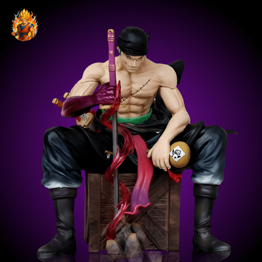 Figurine assise de Zoro de One Piece