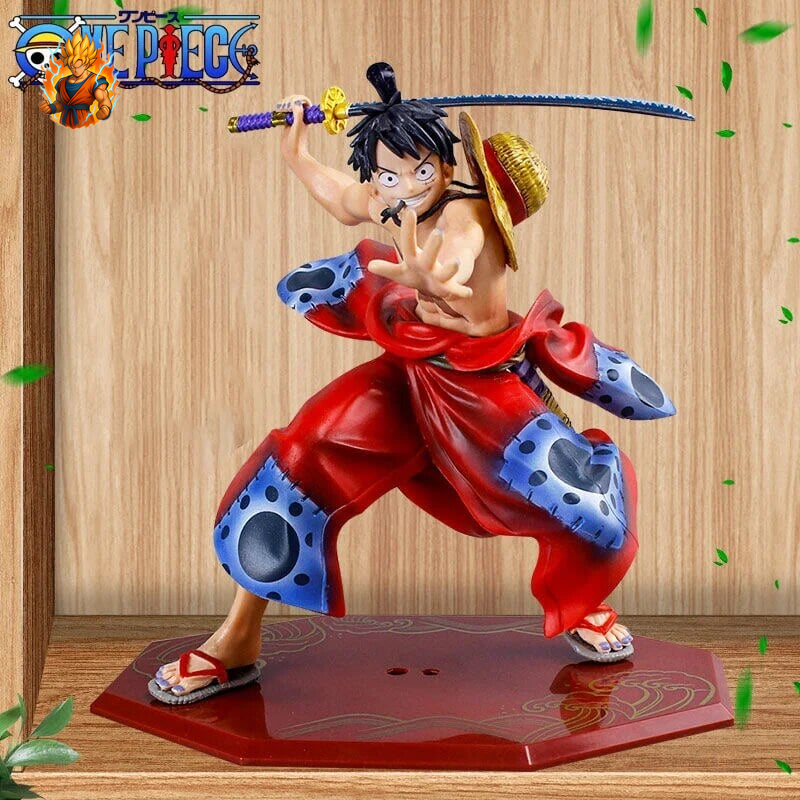 Figurine de Luffy de One Piece avec un katana