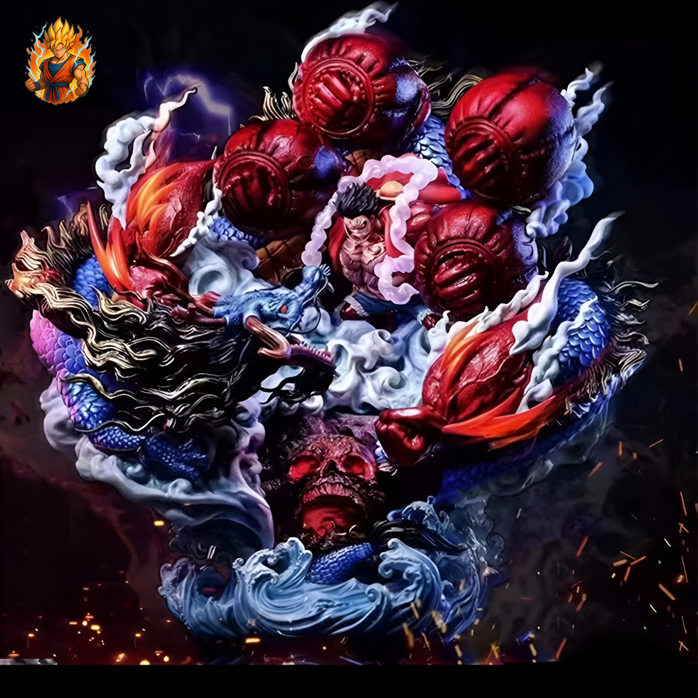 Figurine One Piece Luffy VS Kaido