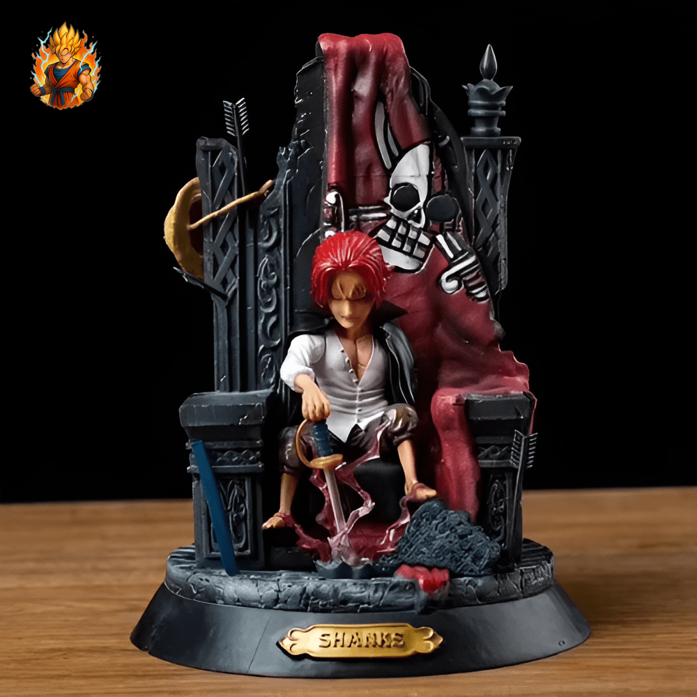 Figurine de Shanks sur le trône de One Piece