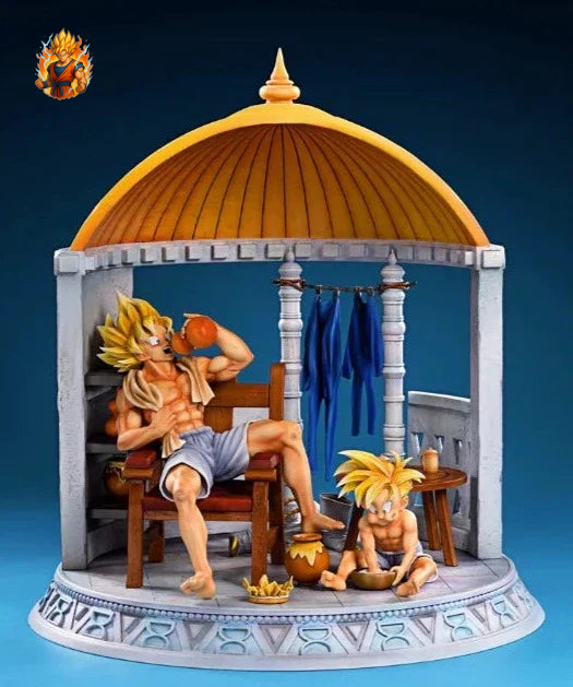 Goku & Gohan Figurinee de collection Espace-temps