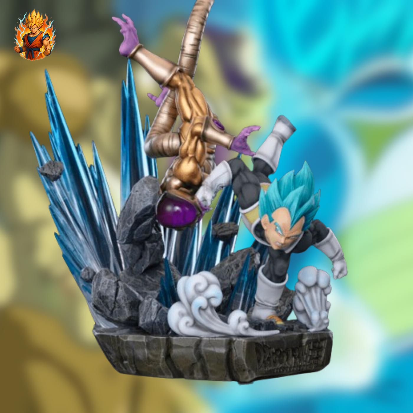 Cette Figurine de collection Vegeta VS Golden Frieza