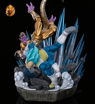 Cette Figurine de collection Vegeta VS Golden Frieza