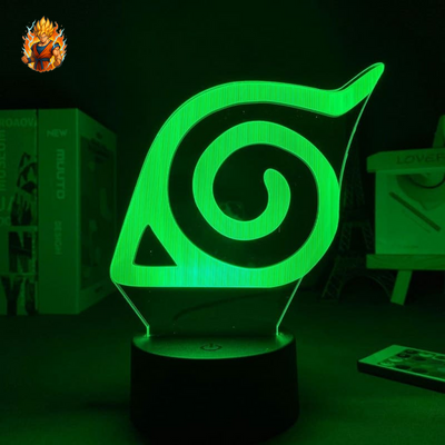 Cette lampe LED Konoha - Naruto Shippuden™-Ma boutique