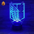 Lampe LED badge Corps d'Enquête — L'Attaque des Titans