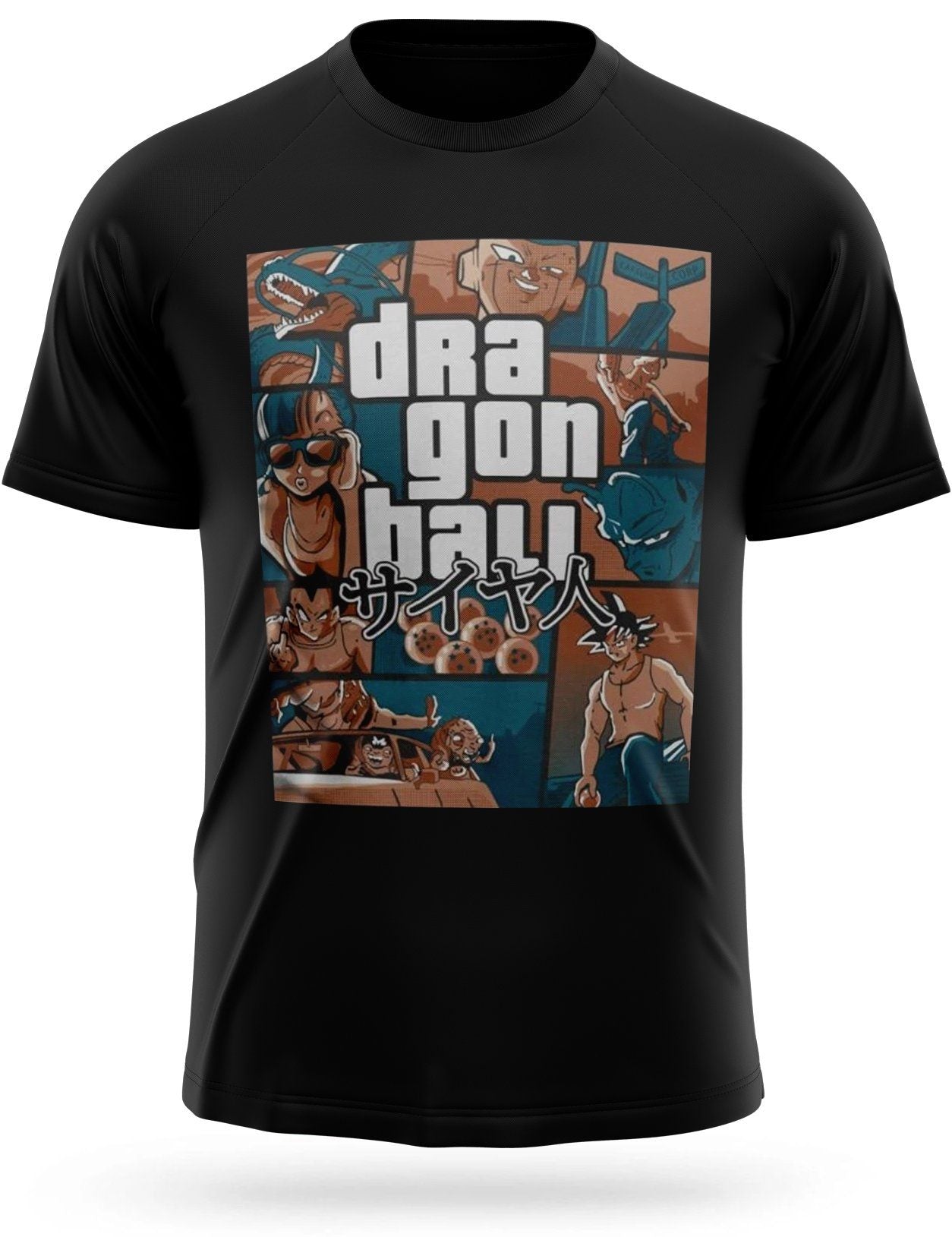 Camiseta Dragon Ball Z Grand Theft Auto (GTA)