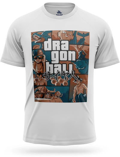 Camiseta Dragon Ball Z Grand Theft Auto (GTA)