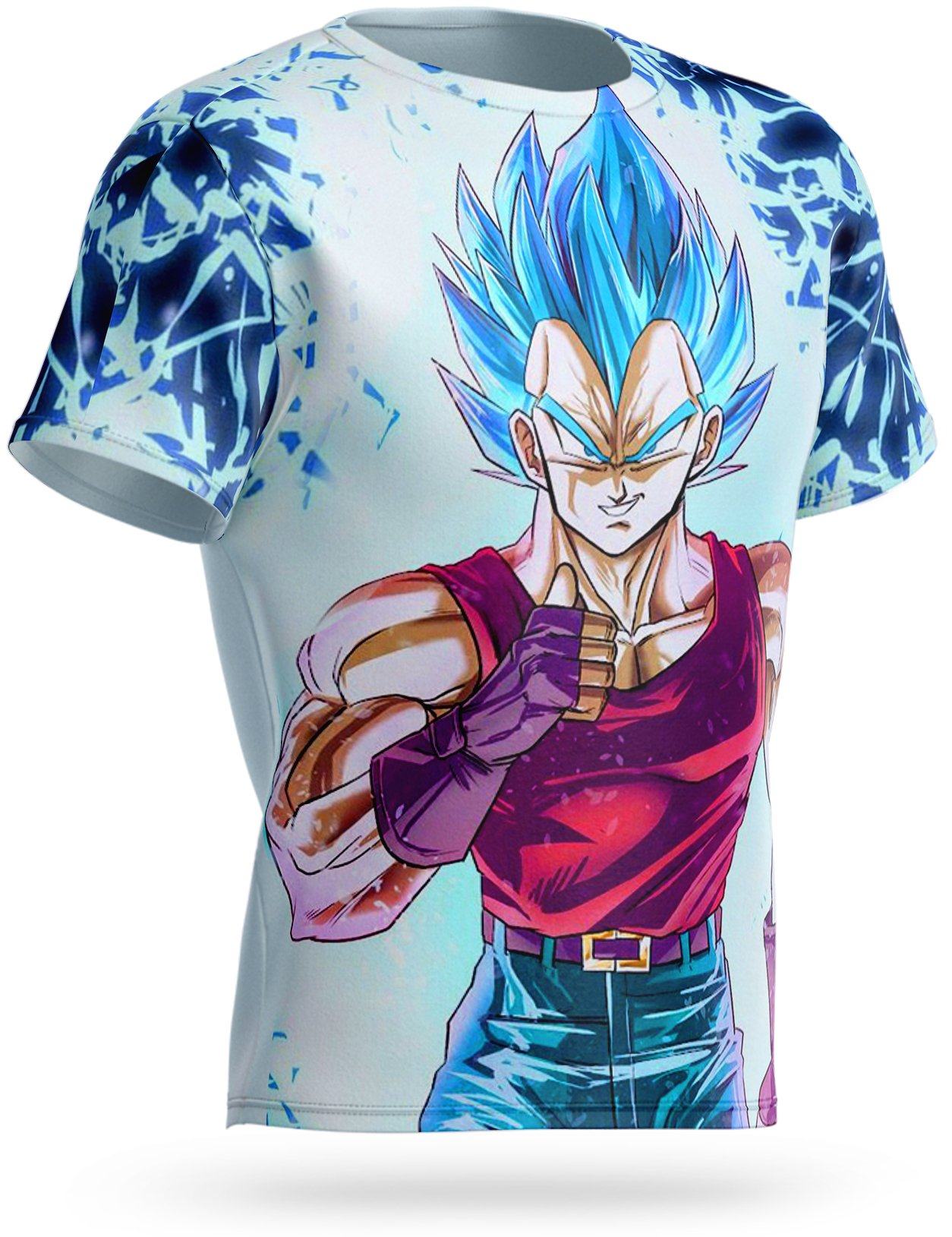 Dragon Ball Super Vegeta SSJ Blaues T-Shirt