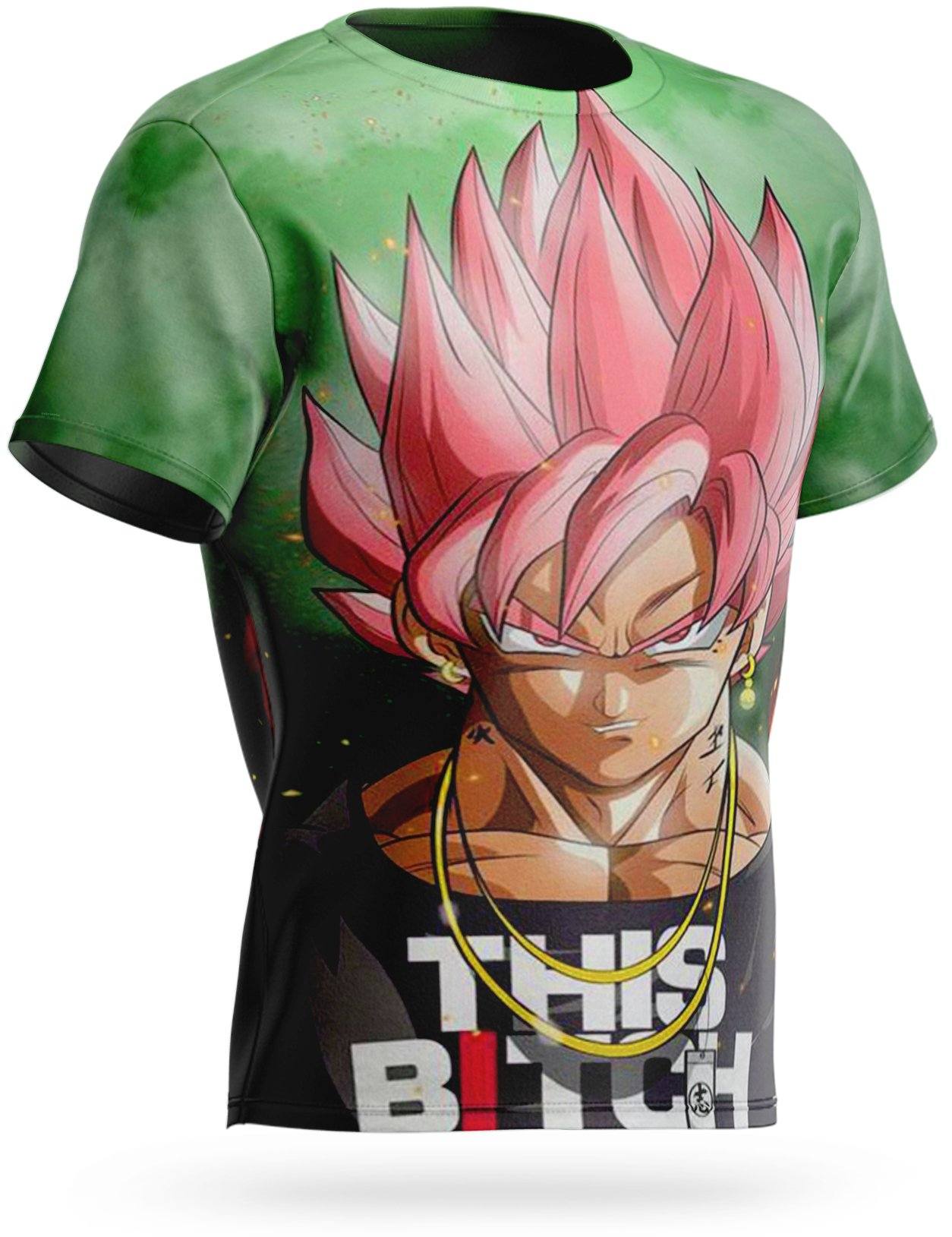 Dragon Ball Super Goku Schwarzes SSJ Rosé T-Shirt