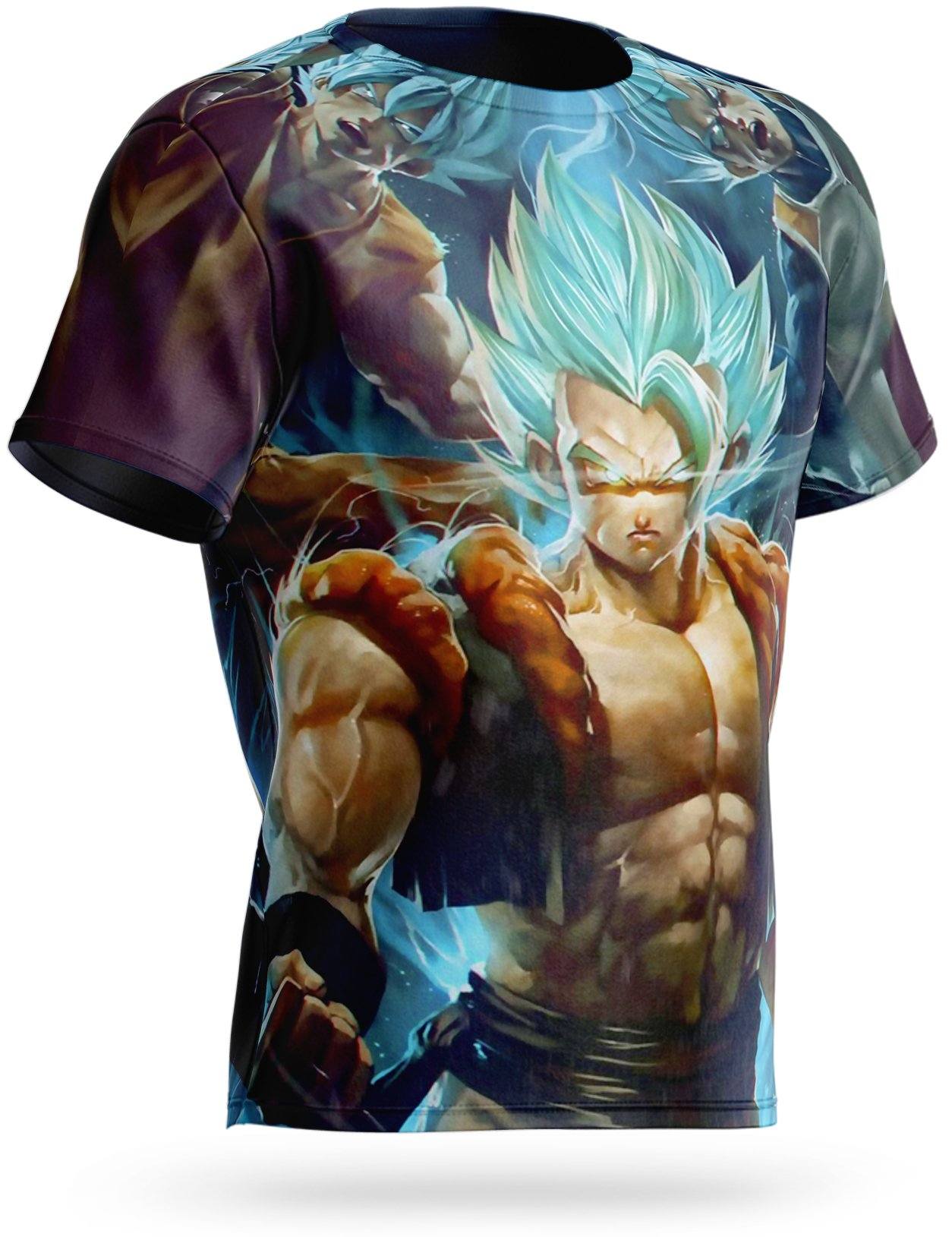 Dragon Ball Gogeta Super Saiyajin Blaues T-Shirt