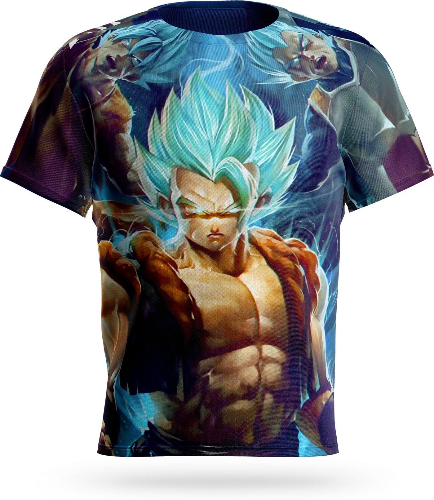 Dragon Ball Gogeta Super Saiyajin Blaues T-Shirt