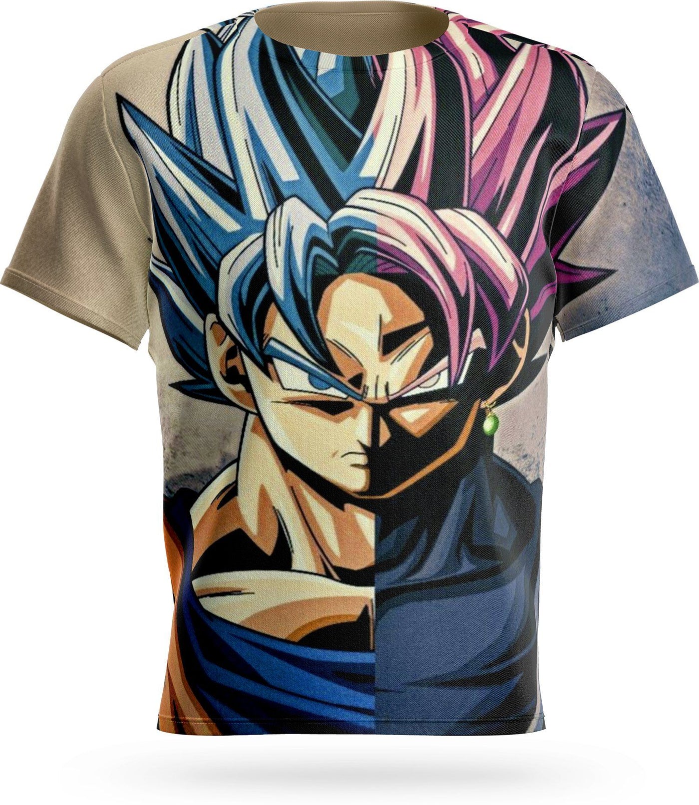 Dragon Ball Super Goku Blue vs Goku Rosé T-Shirt