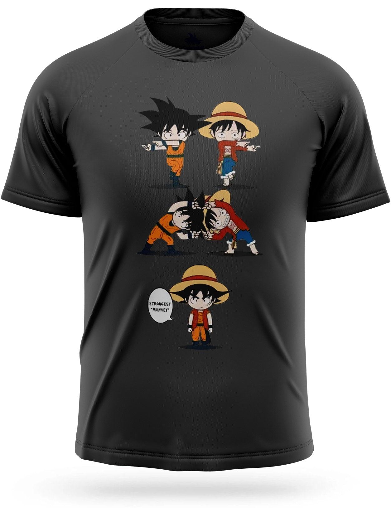 Camiseta Dragon Ball Z Fusion Goku Luffy