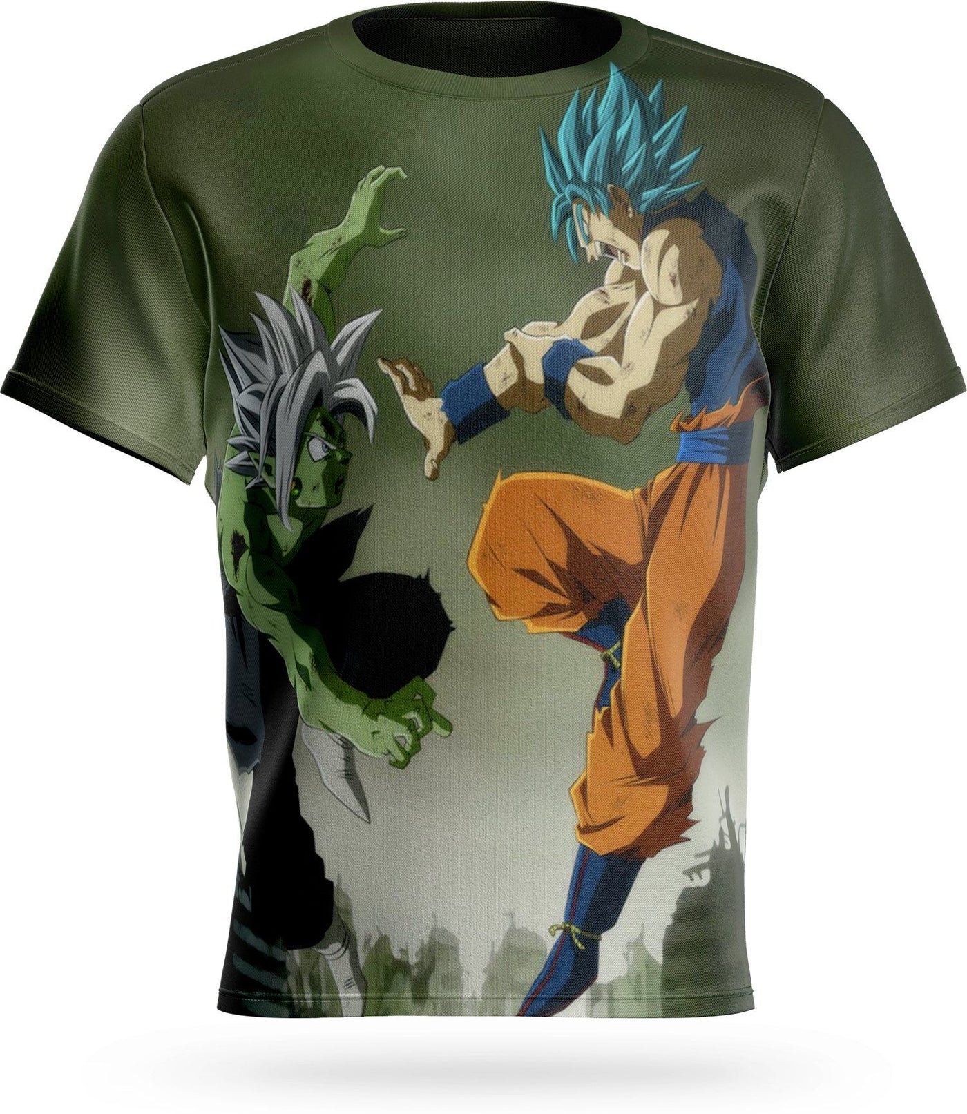 Camiseta Dragon Ball Super Goku vs Zamasu Fusión