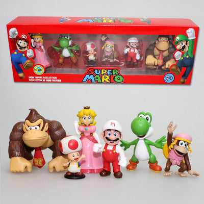 6 Figurines Mario - Lot 2