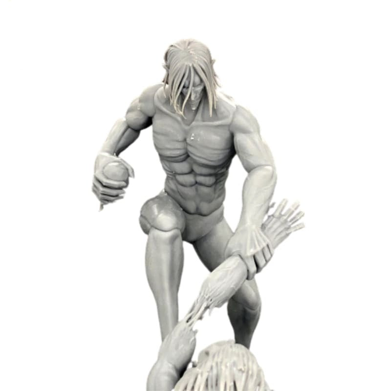 Figurine en résine du Titan Assaillant vs Titan Mâchoire - Attaque des Titans™