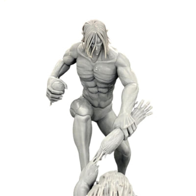 Figurine en résine du Titan Assaillant vs Titan Mâchoire - Attaque des Titans™