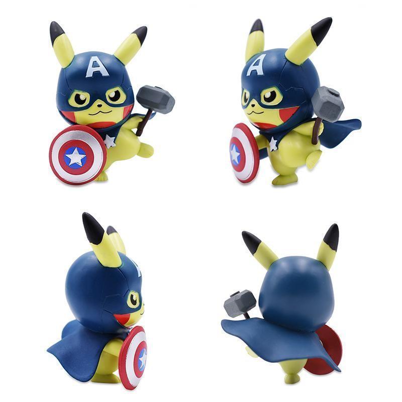 Figura Pokémon - Pikachu Capitán América