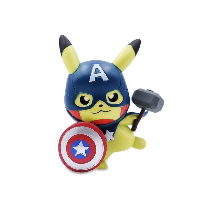 Figura Pokémon - Pikachu Capitán América