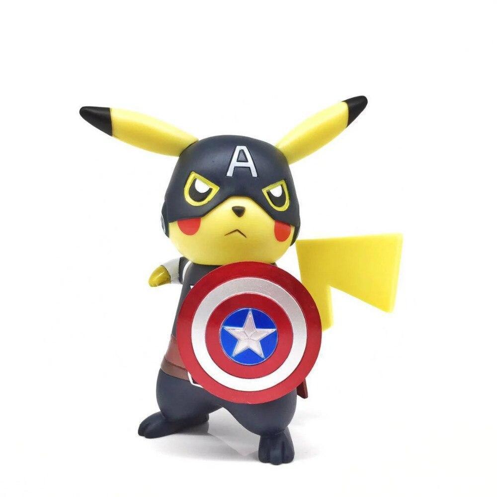 Pikachu-Figur - Captain America