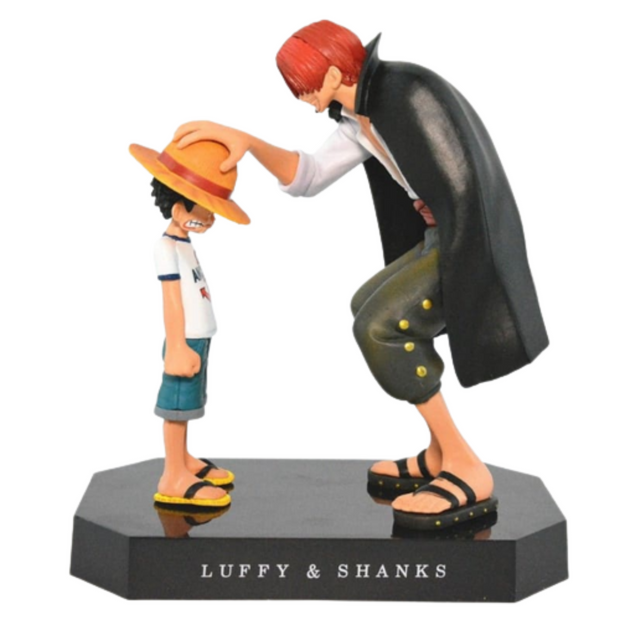 Figurine Shanks le Roux avec Monkey D Luffy - One Piece™